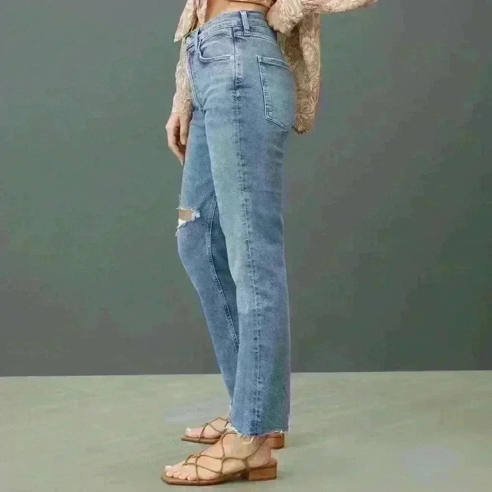 Citizens of Humanity Daphne Cropped High-Rise Stovepipe Jeans sz 23 - Picture 11 of 12